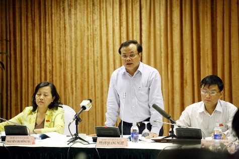 Bí thư TU Hà Nội Phạm Quang Nghị tại phiên thảo luận